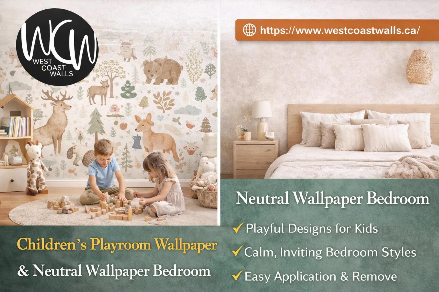 Fresh Ideas for Every Room with Neutral and Playful Wallpaper